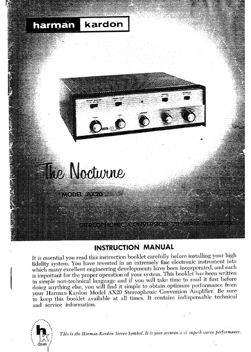Harman Kardon The Nocturne AX20 User manual
