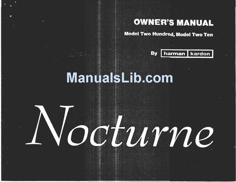 Harman Kardon NOCTURNE 200 User manual