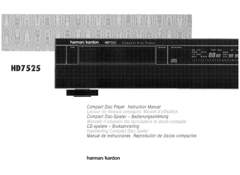 Harman Kardon HD7525 instruction manual