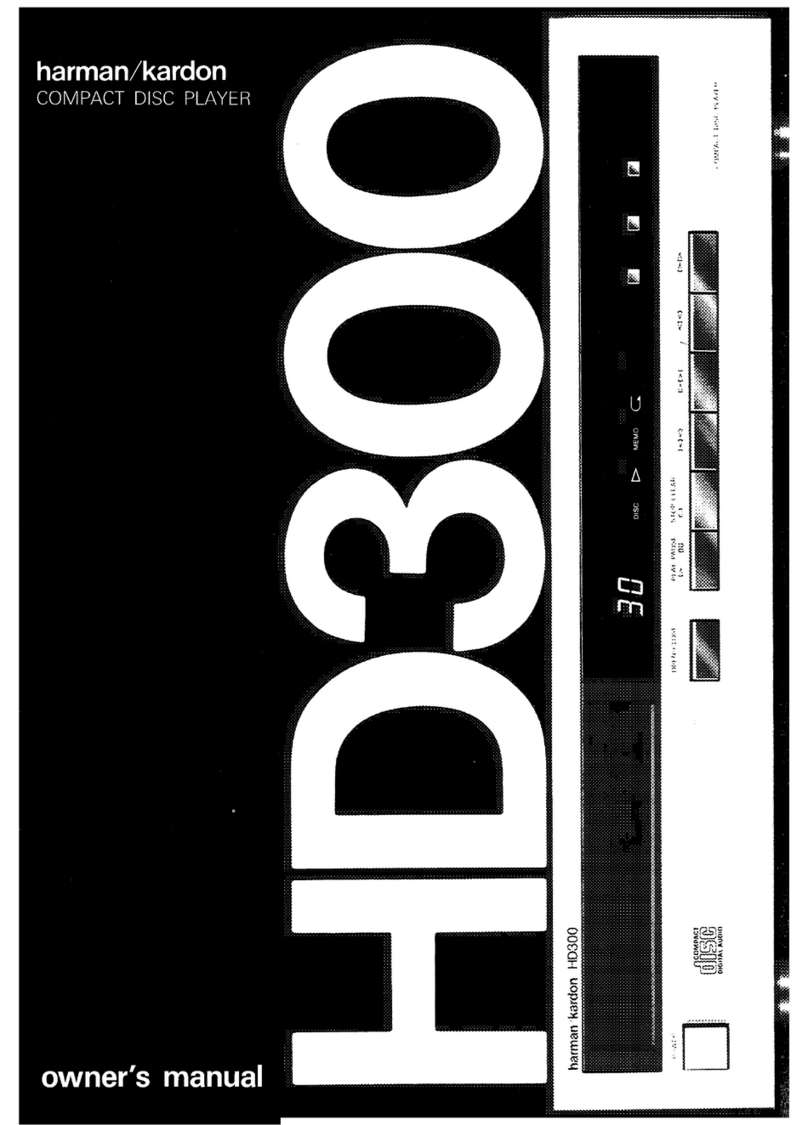 Harman Kardon HD300 owner's manual