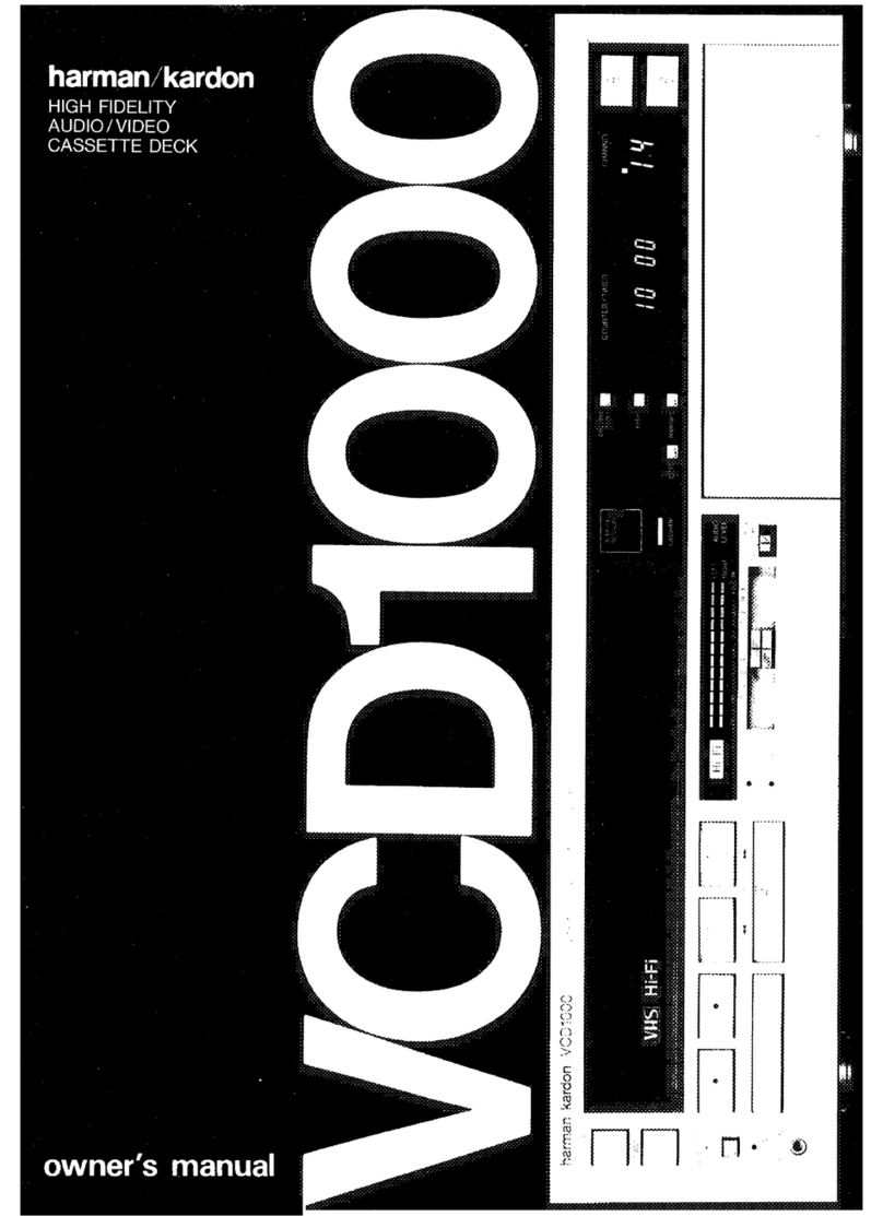 Harman Kardon VCD1000 User manual Harman Kardon VCD1000 User manual