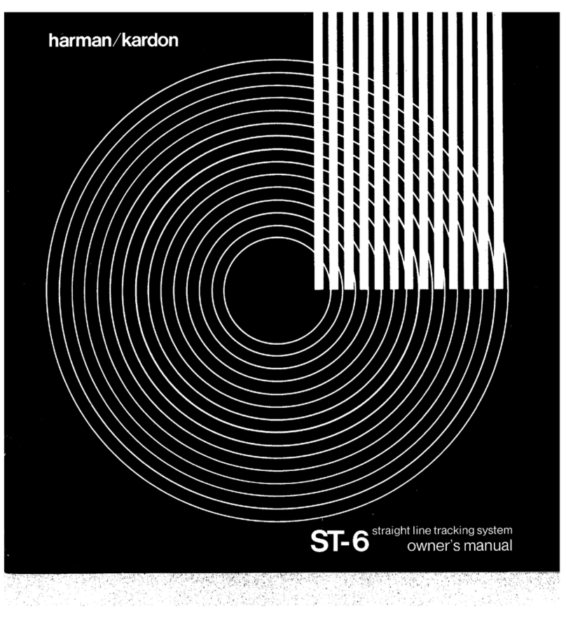 Harman Kardon ST-6 owner's manual