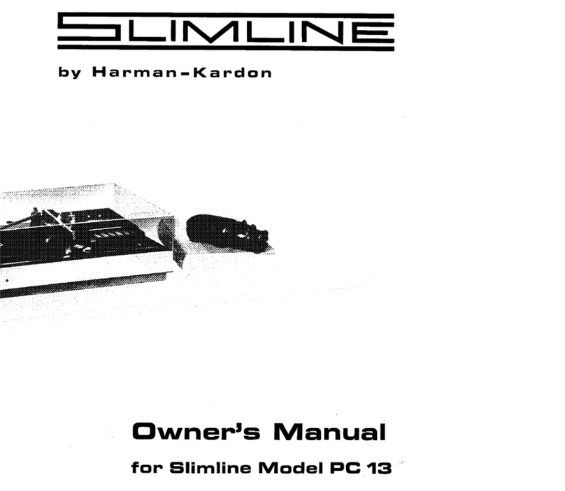 Harman Kardon Slimline PC13 User manual