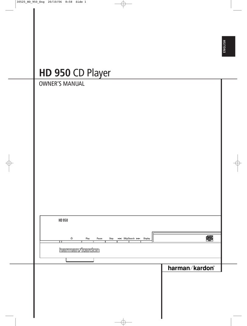 Harman Kardon HD 950 User manual