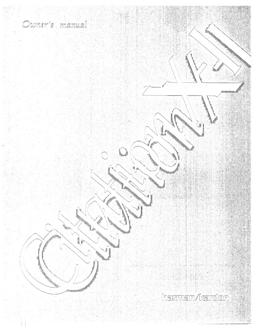 Harman Kardon CITATION X-I owner's manual