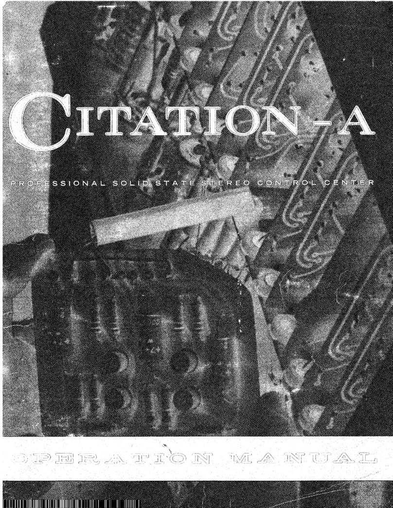 Harman Kardon CITATION A Operation manual