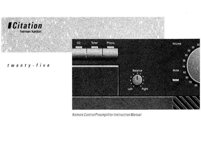 Harman Kardon CITATION 25 User manual Harman Kardon CITATION 25 User manual
