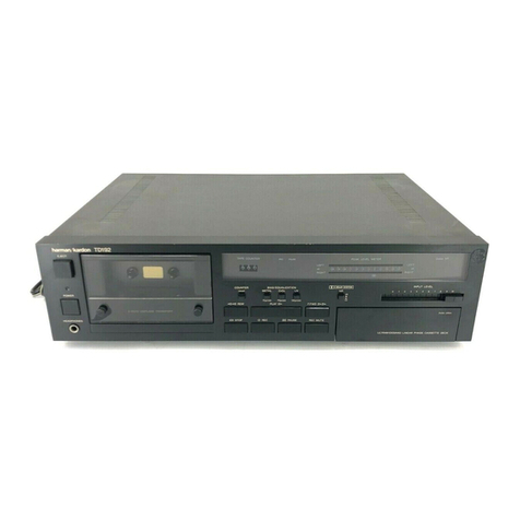 Harman Kardon TD192 User manual Harman Kardon TD192 User manual