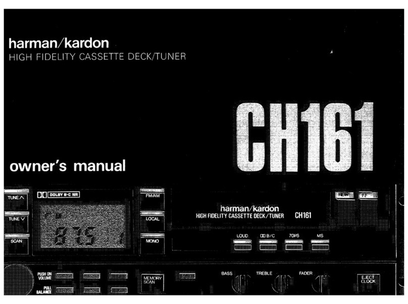 Harman Kardon CH161 User manual
