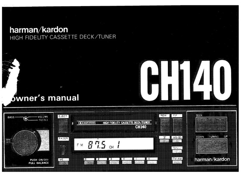 Harman Kardon CH140 owner's manual