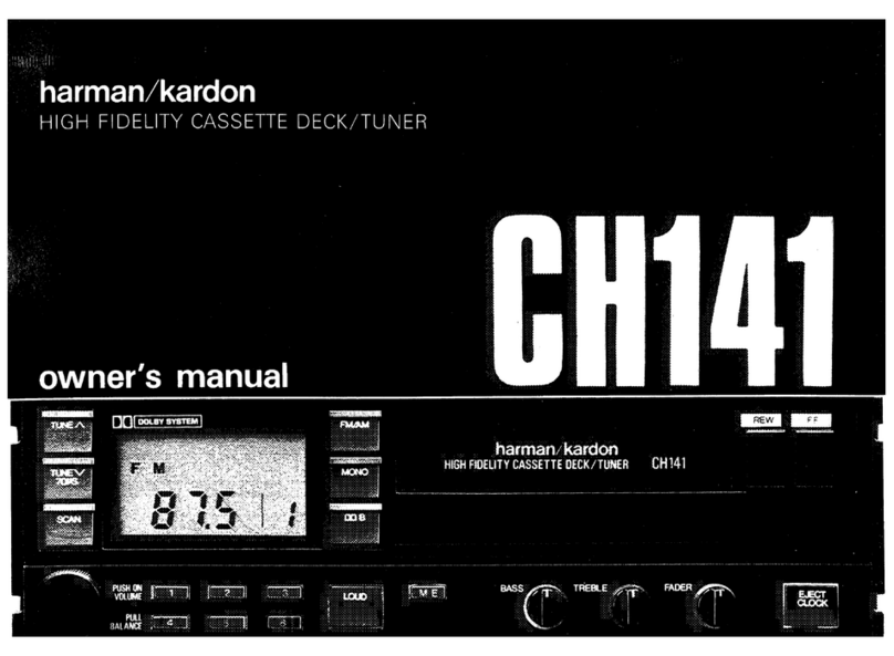 Harman Kardon CH141 owner's manual