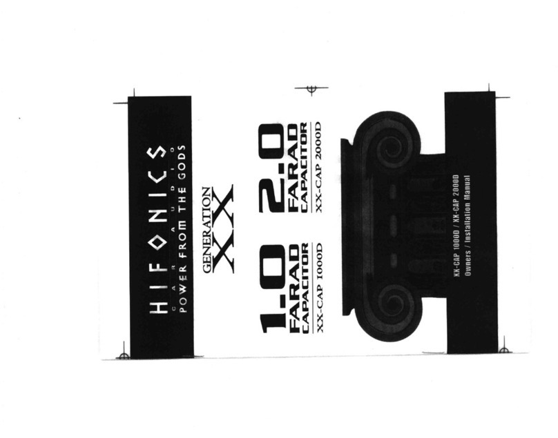 Hifonics XX-CAP 1000D user guide