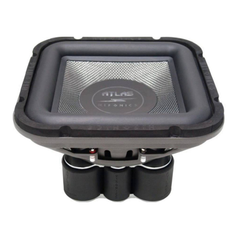Hifonics Atlas AS12 Owners & installation manual