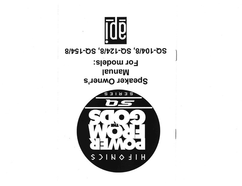 Hifonics SQ-108 owner's manual