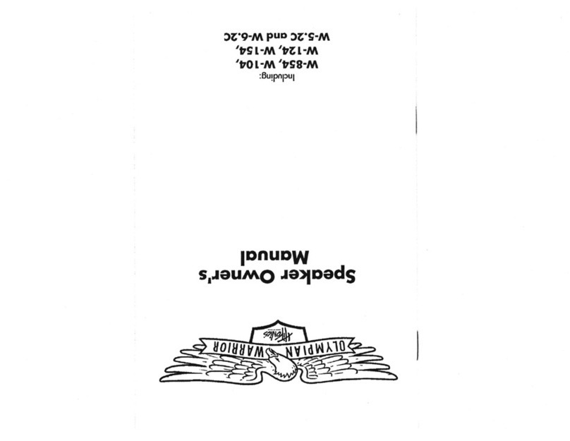 Hifonics W-104 owner's manual
