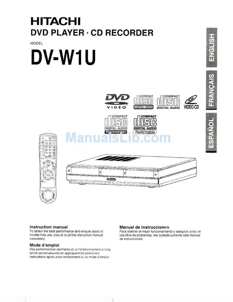 Hitachi DV-W1U User manual
