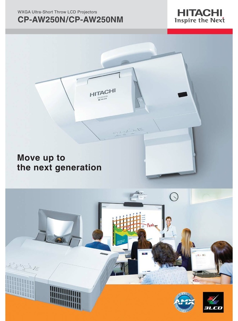Hitachi CP-AW250N User manual