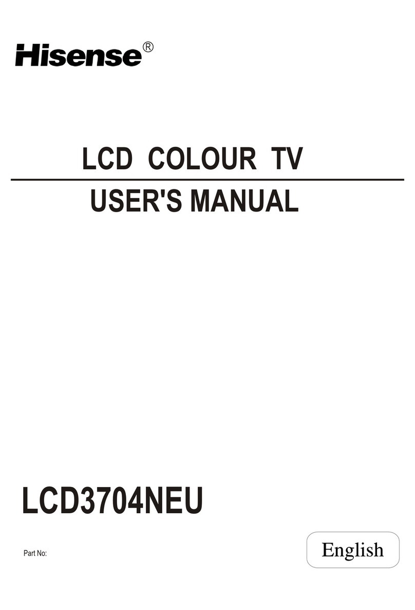 Hisense LCD3704 User manual
