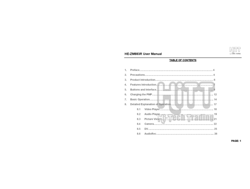 Hitech HE-ZM883R user manual