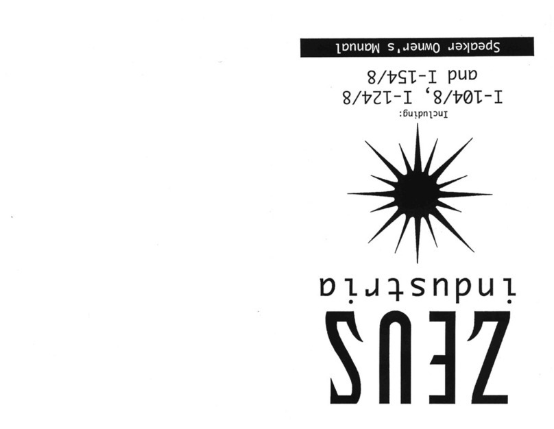 Hifonics Zeus I-104/8 User manual