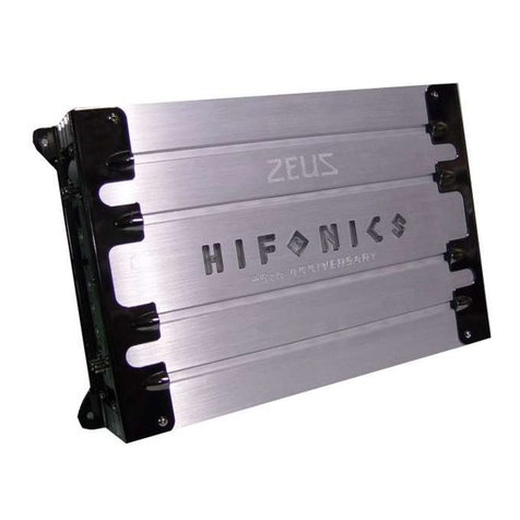 Hifonics Zeus Zxi1008 User manual