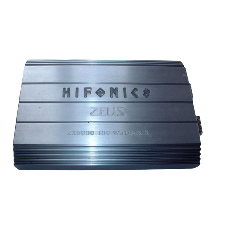 Hifonics Zeus ZX4000 Owners & installation manual