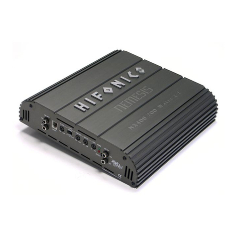 Hifonics Nemesis NX400 Owners & installation manual