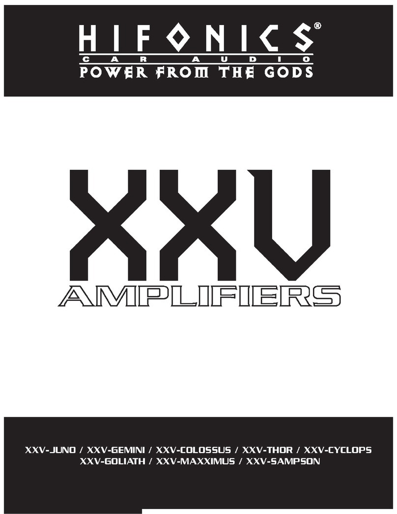 Hifonics XXV XXV Colossus user guide