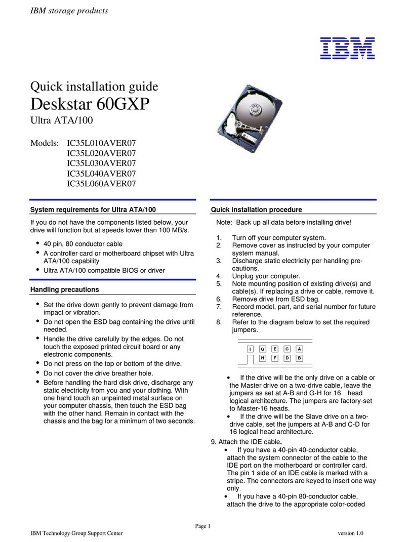 IBM Deskstar 60GXP User manual