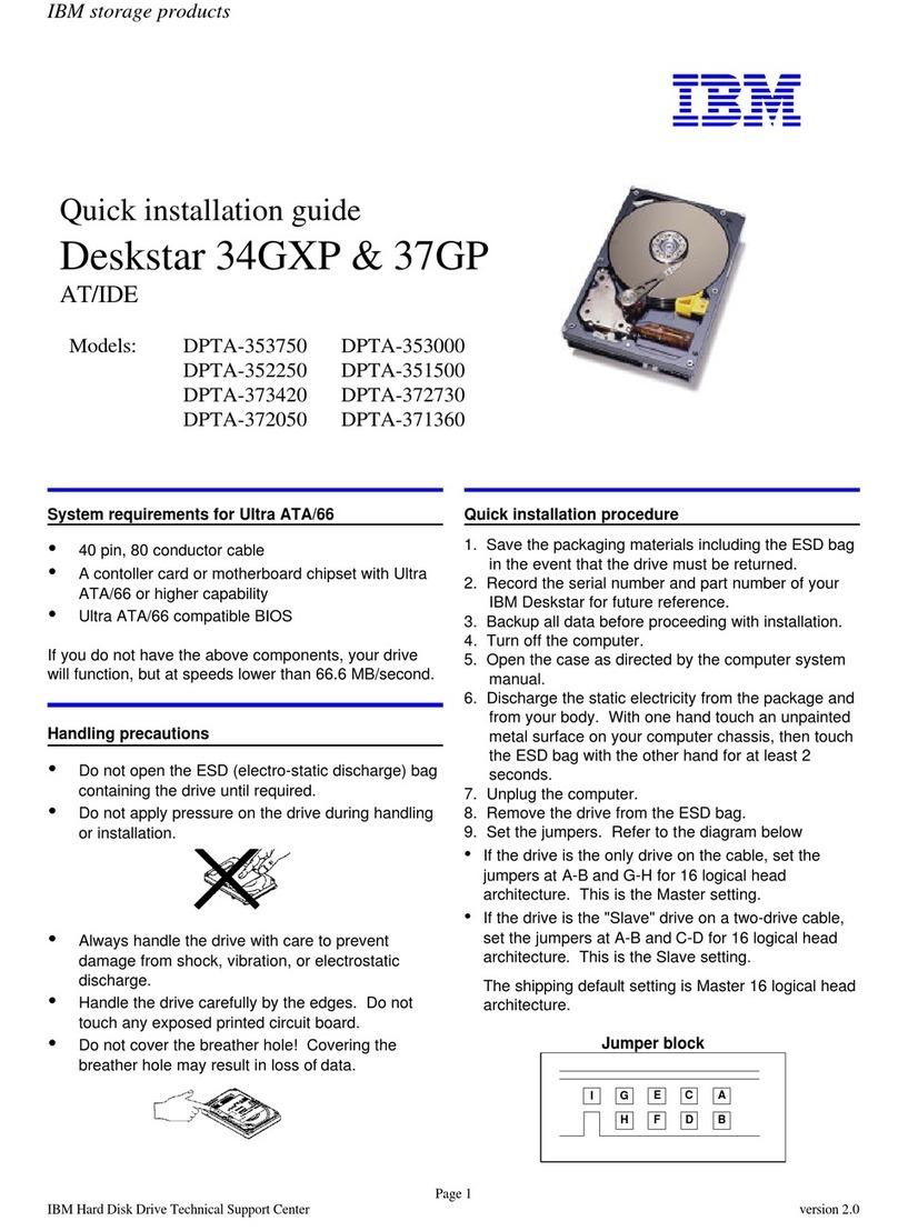 IBM Deskstar 34GXP User manual