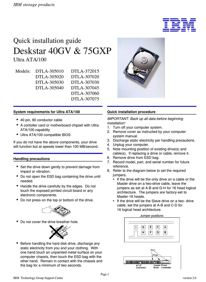 IBM Deskstar 40GV User manual