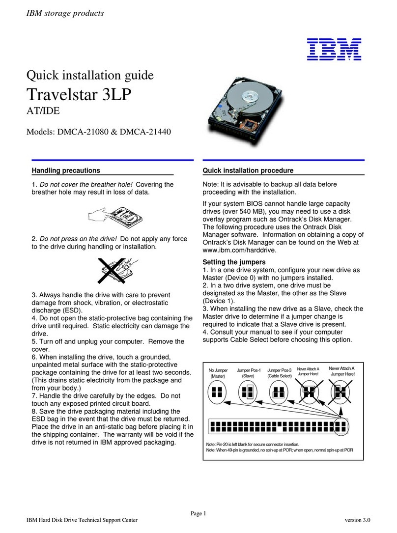 IBM Travelstar 3LP User manual