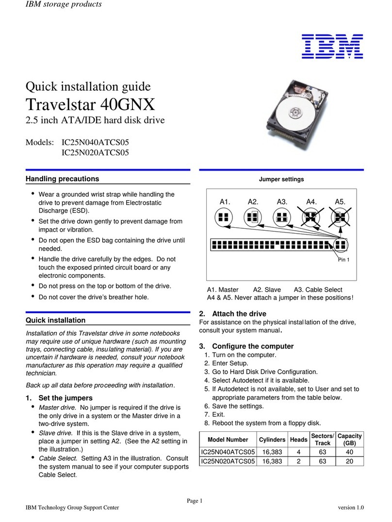 IBM Travelstar 40GNX User manual IBM Travelstar 40GNX User manual