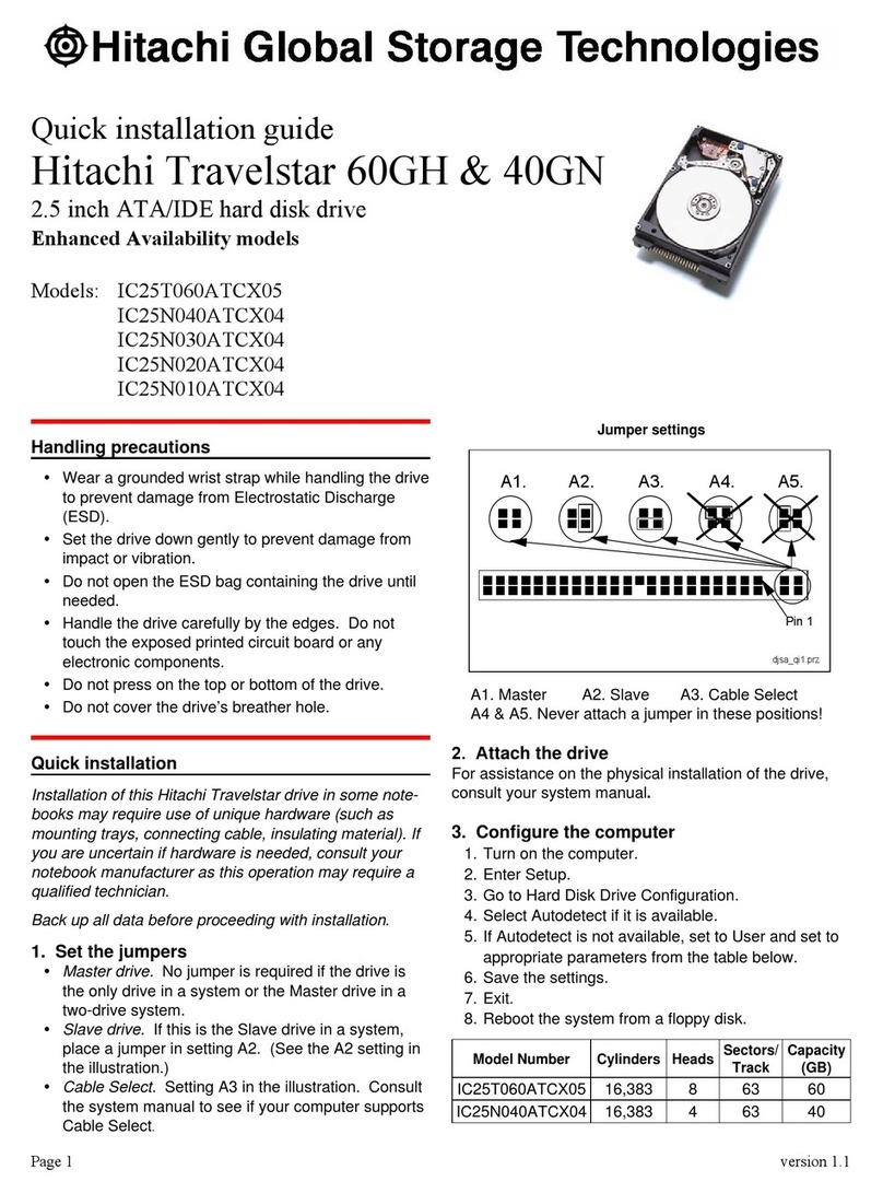 Hitachi Travelstar 40GN User manual