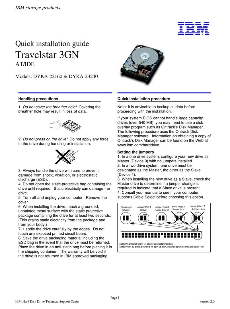 IBM Travelstar 3GN User manual