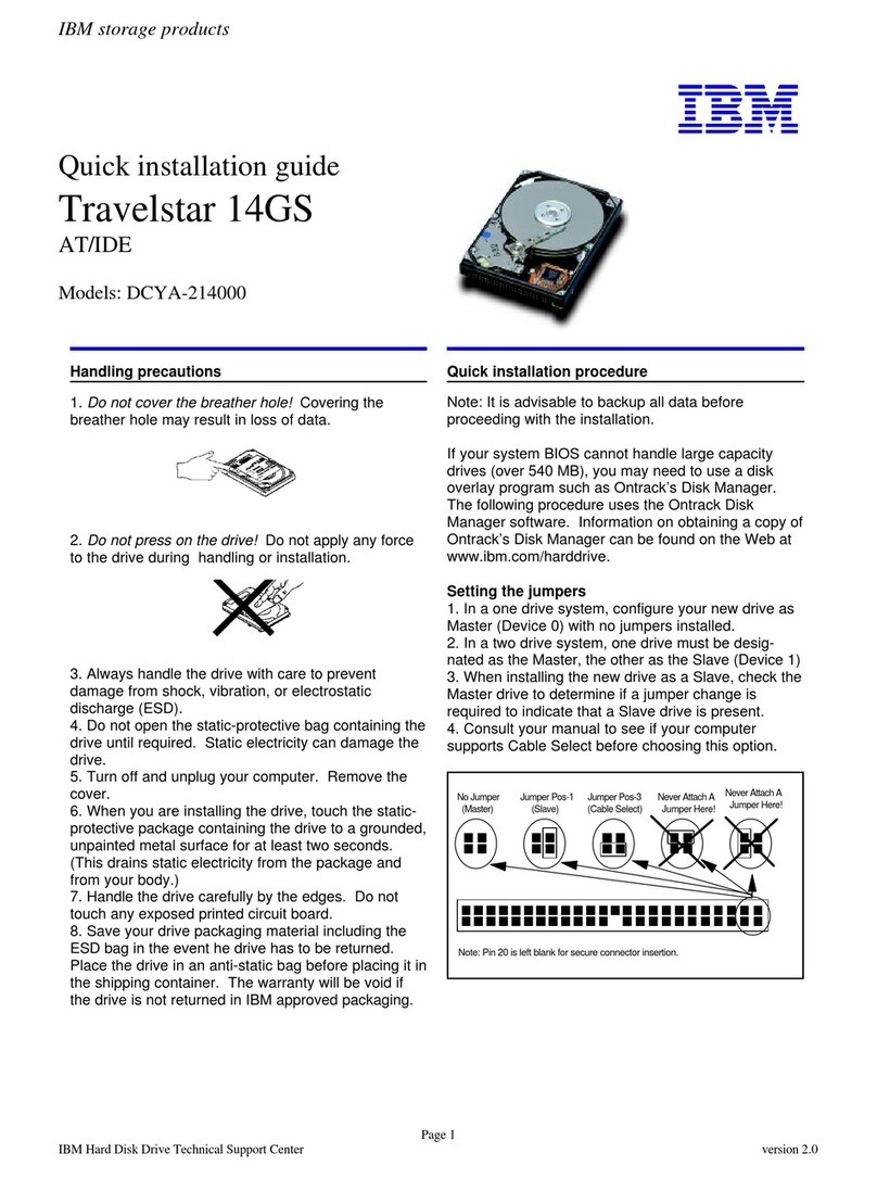 IBM Travelstar 14GS User manual