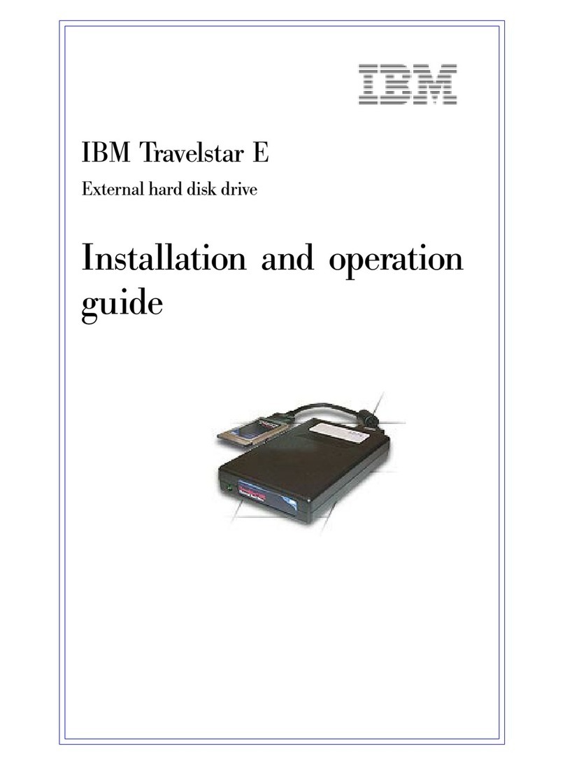IBM Travelstar 10E Operating instructions