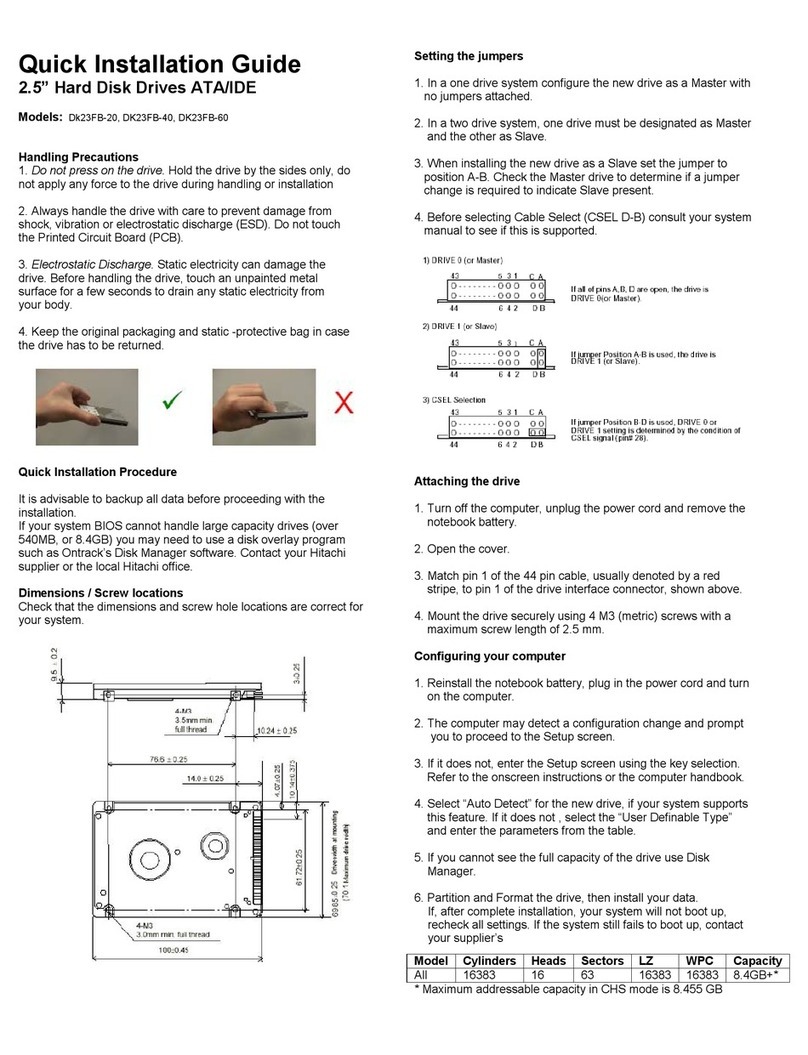 Hitachi Dk23FB-20 User manual
