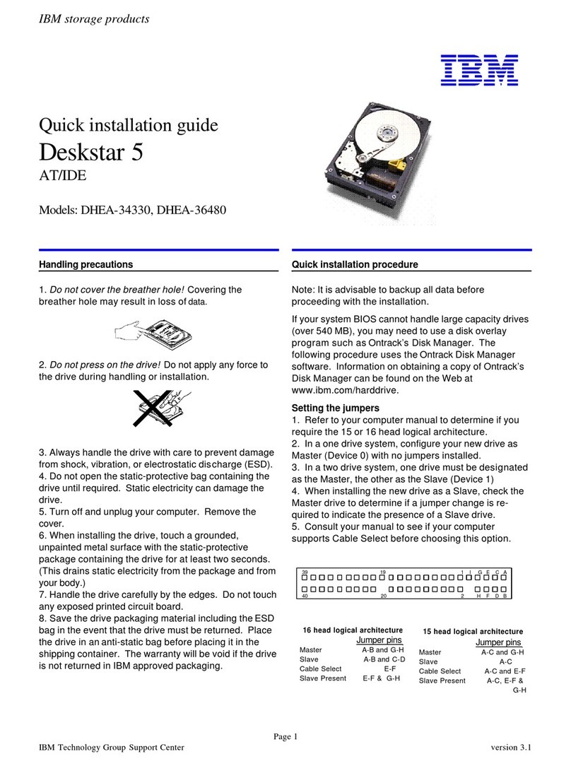IBM Deskstar Deskstar 5 User manual