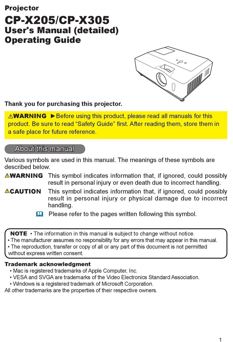 Hitachi CP-X205 Technical Document