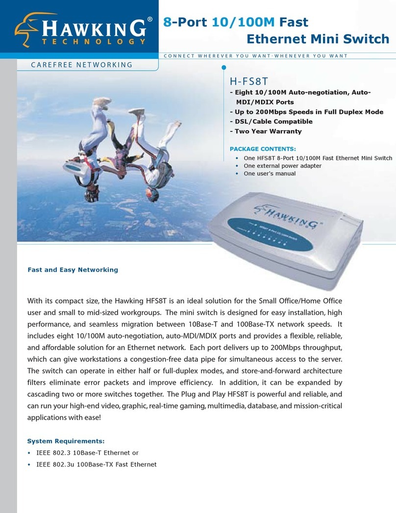 Hawking HFS8T User manual Hawking HFS8T User manual