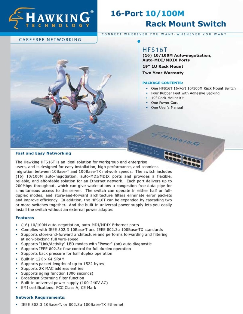 Hawking HFS16T User manual Hawking HFS16T User manual