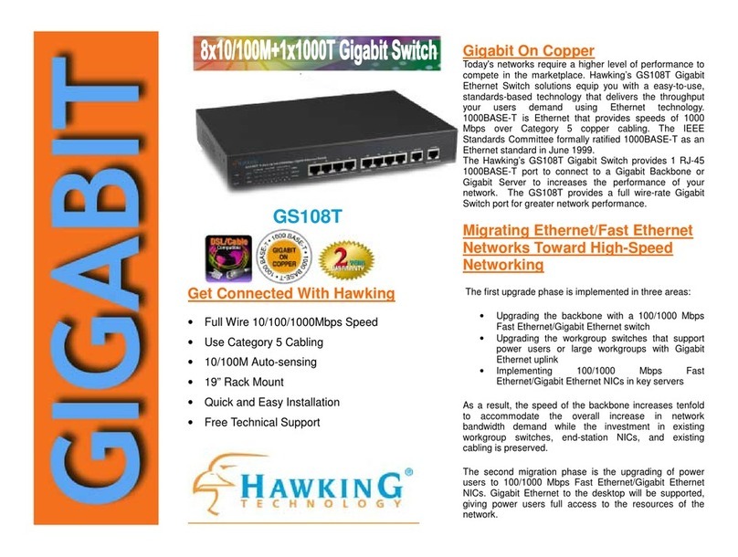 Hawking GS108T User manual