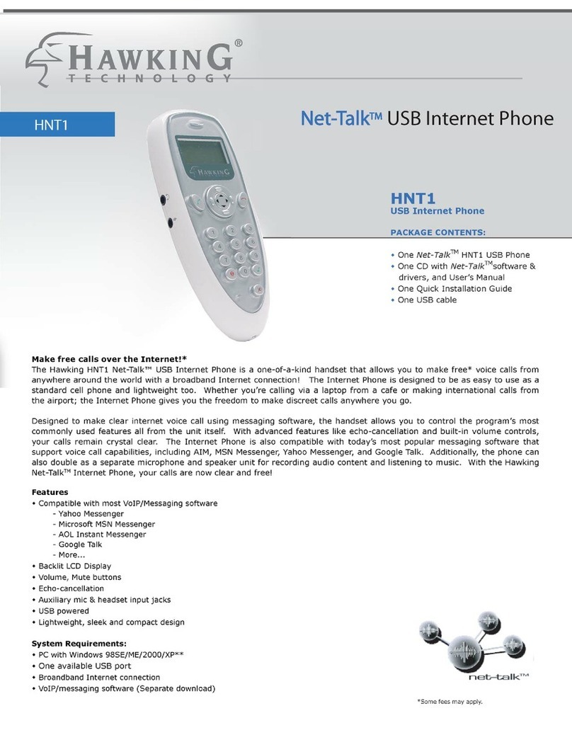 Hawking Net-Talk HNT1A User manual