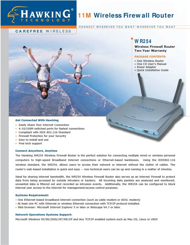 Hawking WR254 User manual