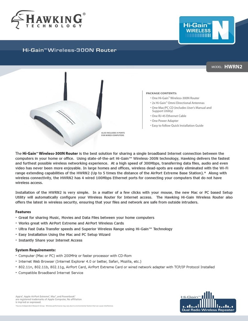 Hawking HWRN2 User manual