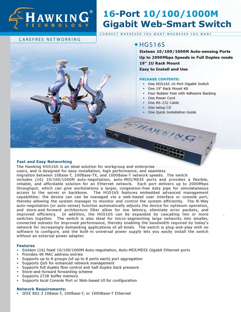 Hawking HGS16S User manual Hawking HGS16S User manual