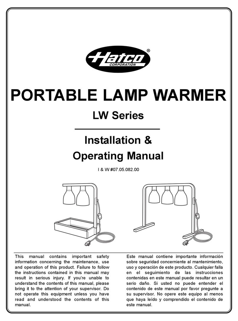 Hatco LW-2 User manual