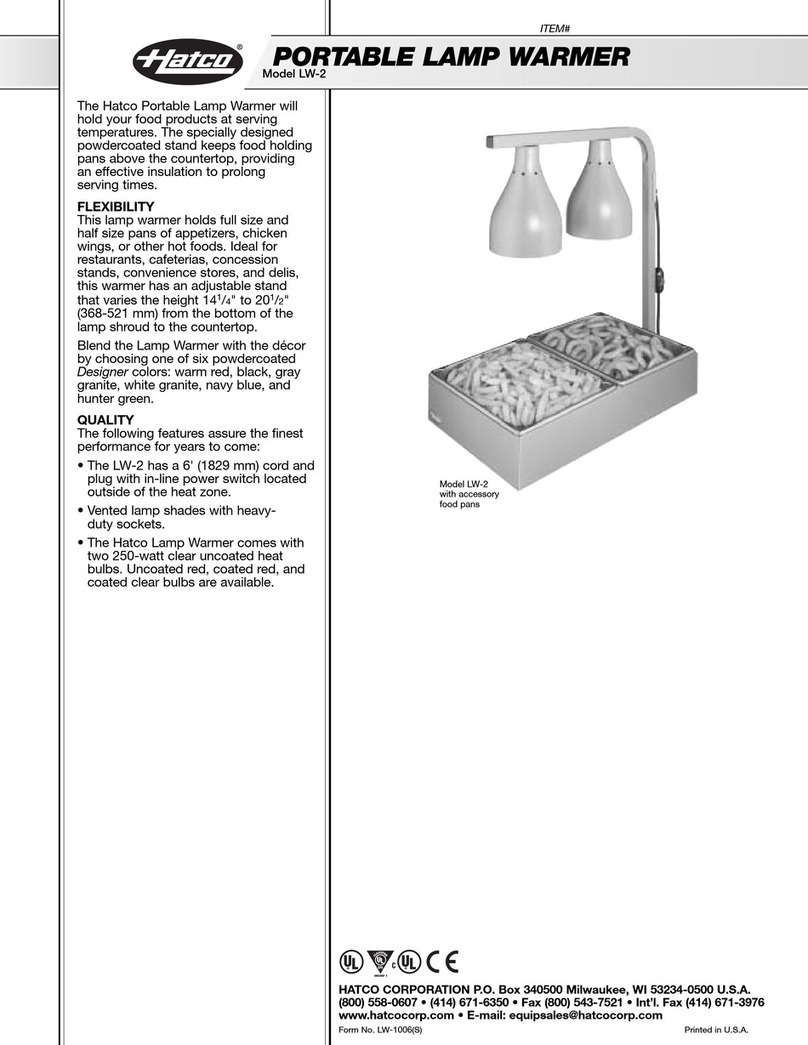 Hatco LW-2 User manual