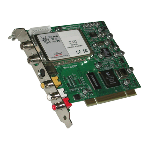 Hauppauge WinTV-PVR-150 Kit Installation and reference manual